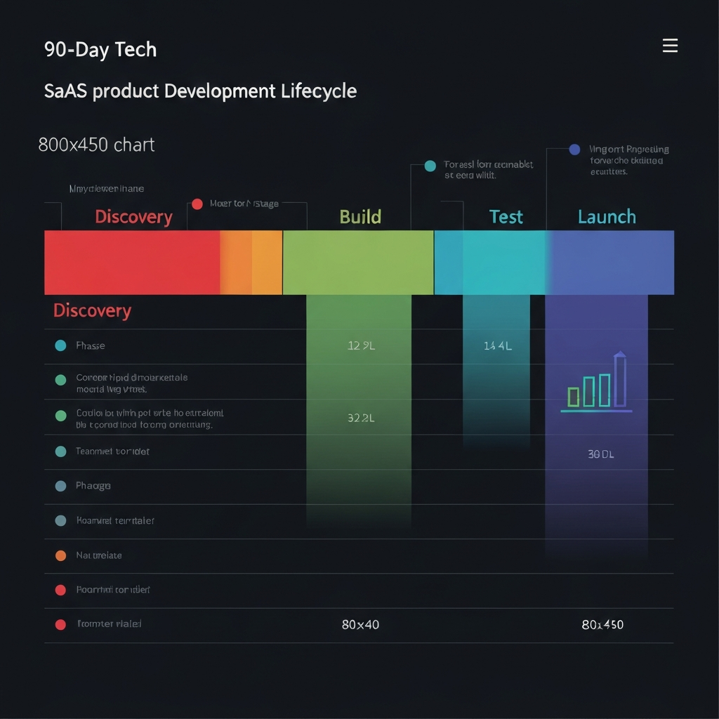 AI SaaS 90-day build timeline and MRR growth projection — Kyoren Worldwide