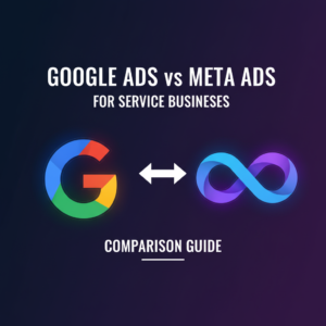 Google Ads vs Meta Ads comparison for service businesses — Kyoren Worldwide